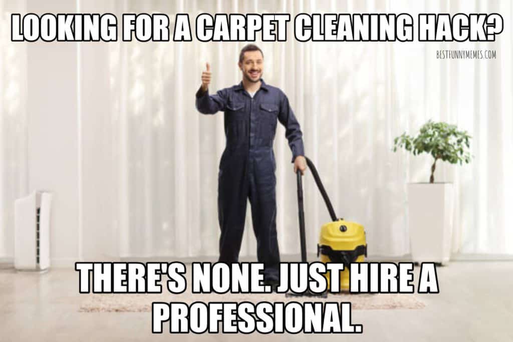 looking for a carpet cleaning hack? There's None. just hire a professional.