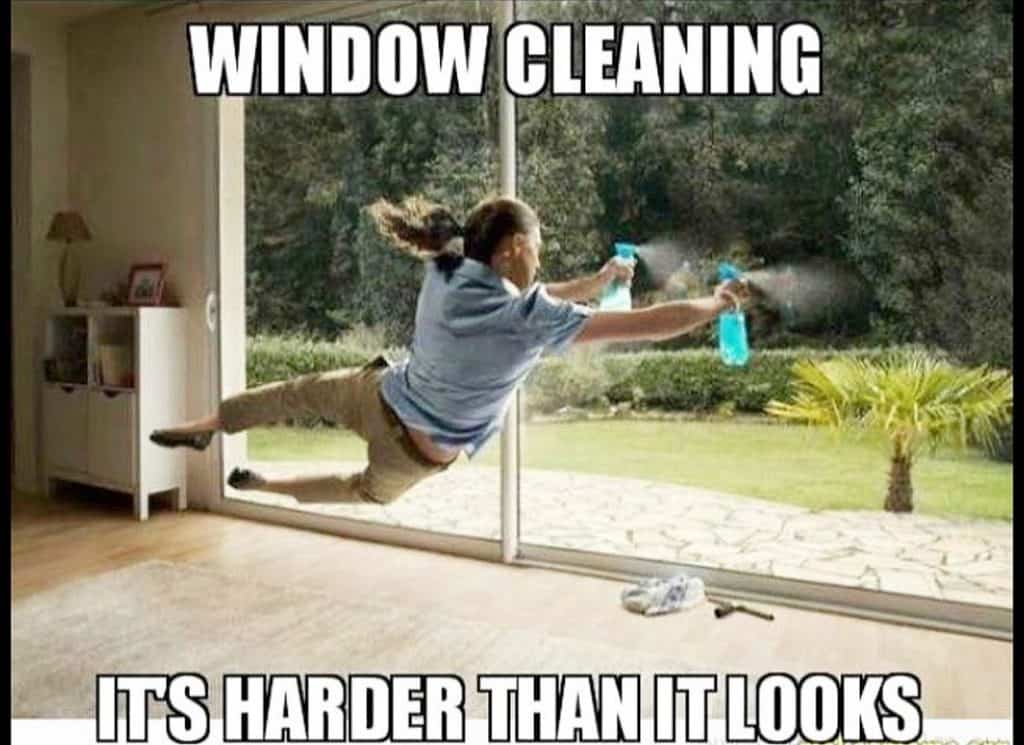 Window cleaning It's harder than it looks